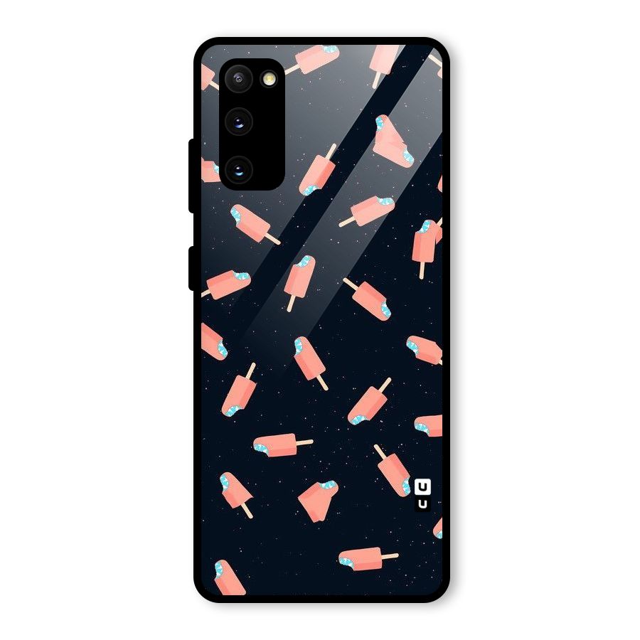 Icy Pattern Glass Back Case for Galaxy S20 FE 5G