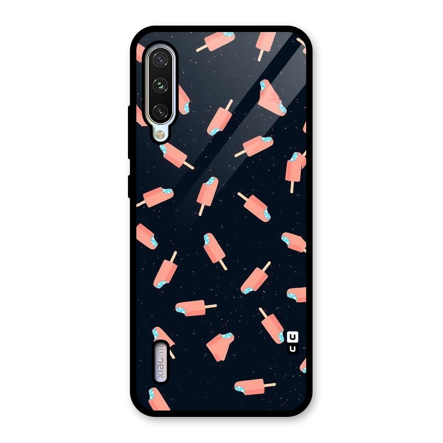 Icy Pattern Glass Back Case for Mi A3