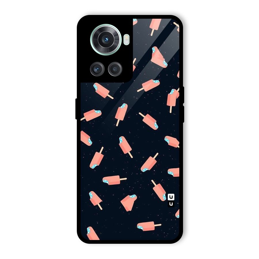 Icy Pattern Glass Back Case for OnePlus 10R