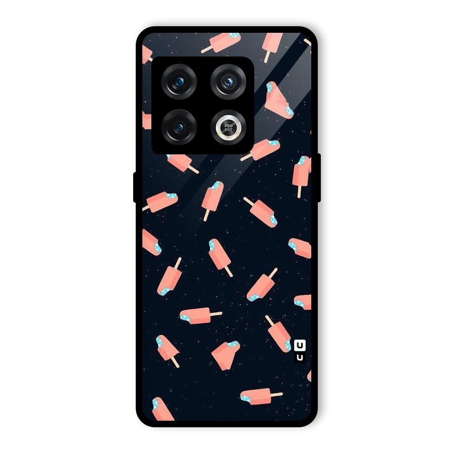 Icy Pattern Glass Back Case for OnePlus 10 Pro 5G