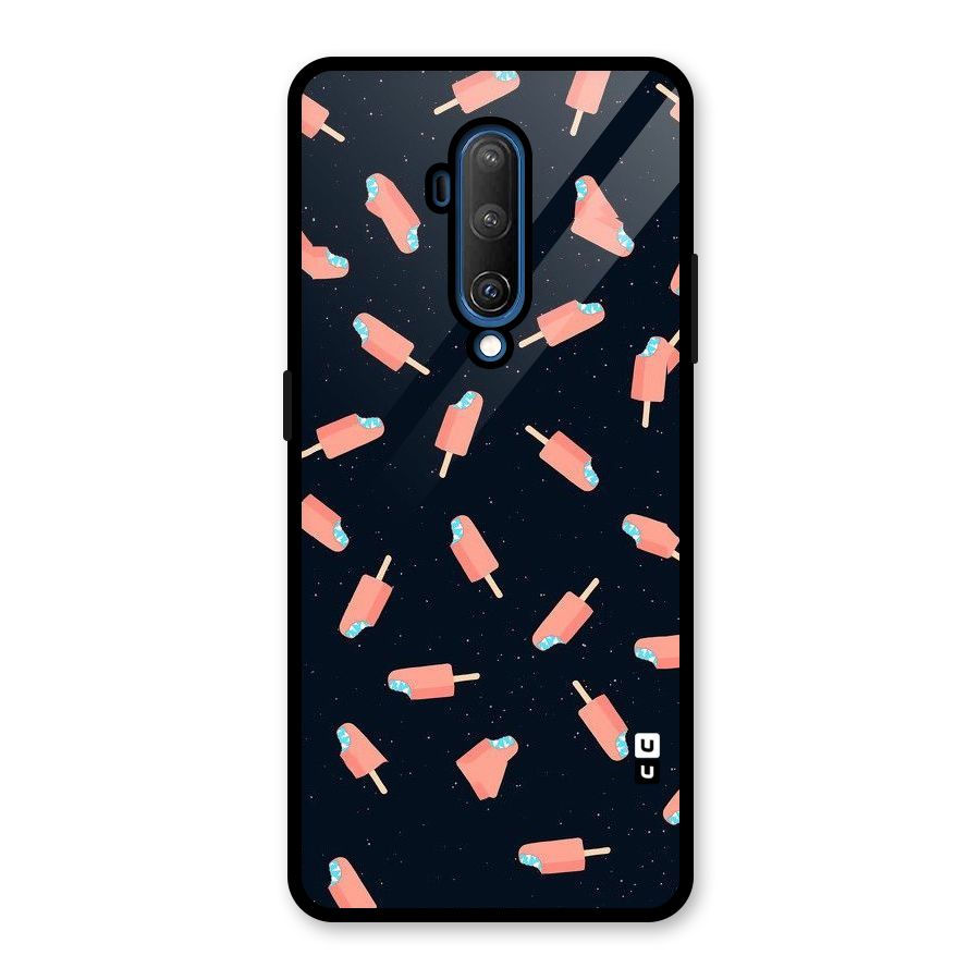 Icy Pattern Glass Back Case for OnePlus 7T Pro
