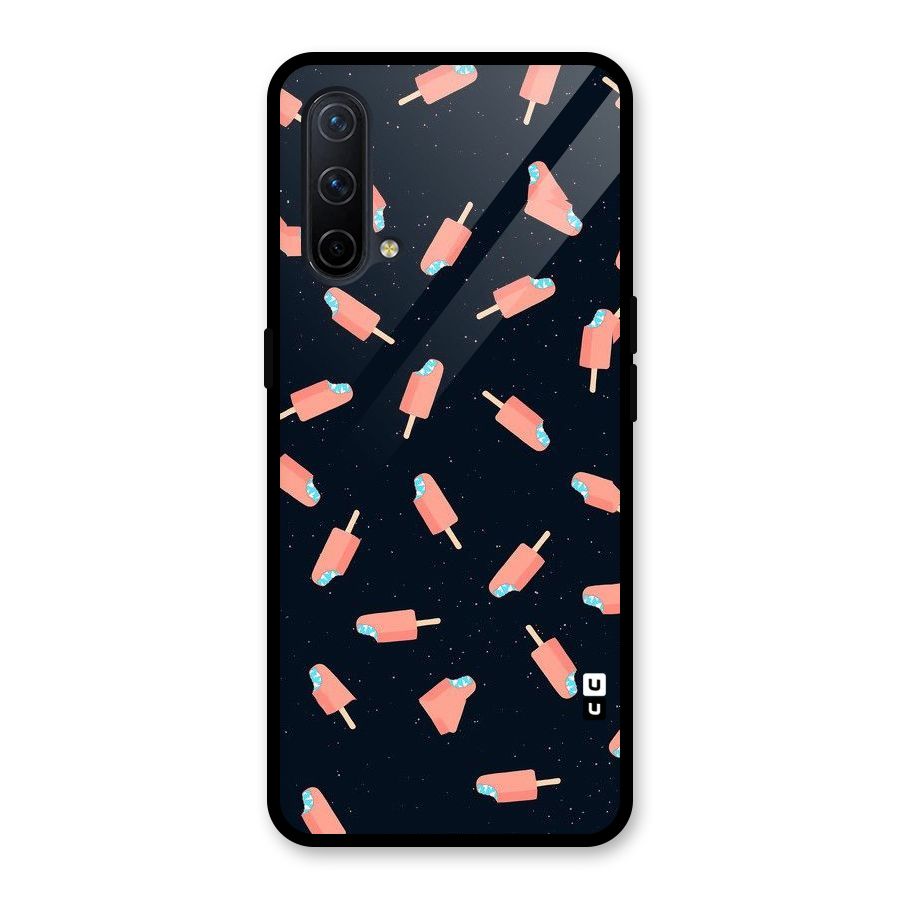 Icy Pattern Glass Back Case for OnePlus Nord CE 5G