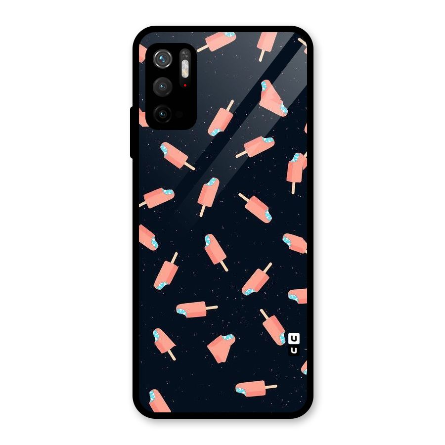 Icy Pattern Glass Back Case for Poco M3 Pro 5G