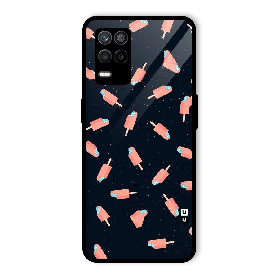 Icy Pattern Glass Back Case for Realme 8 5G