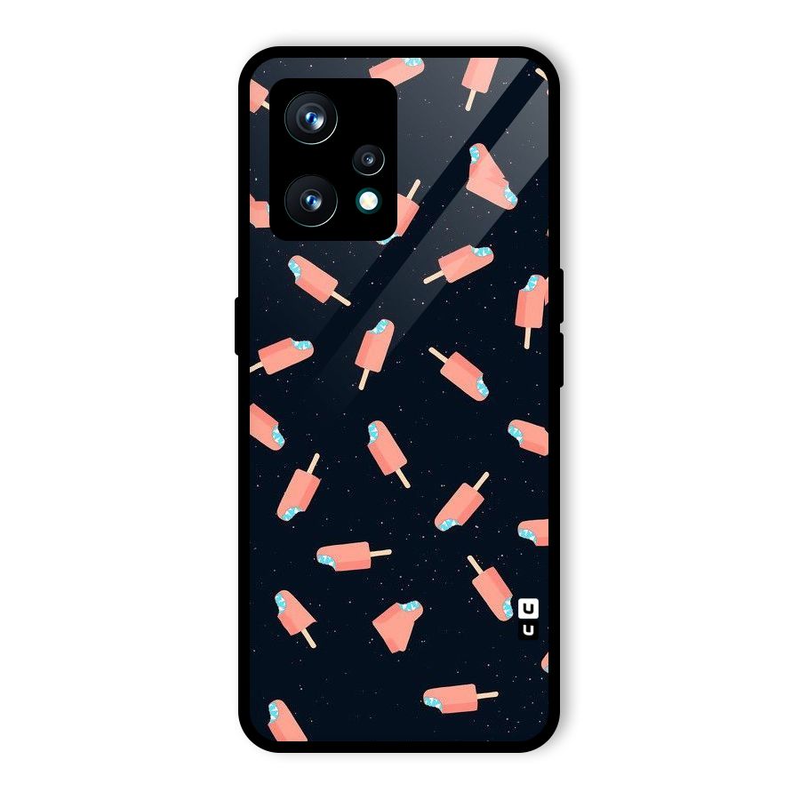 Icy Pattern Glass Back Case for Realme 9 Pro Plus 5G