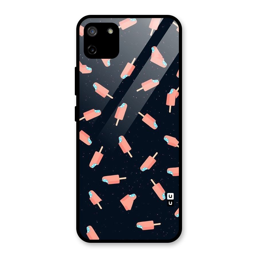 Icy Pattern Glass Back Case for Realme C11