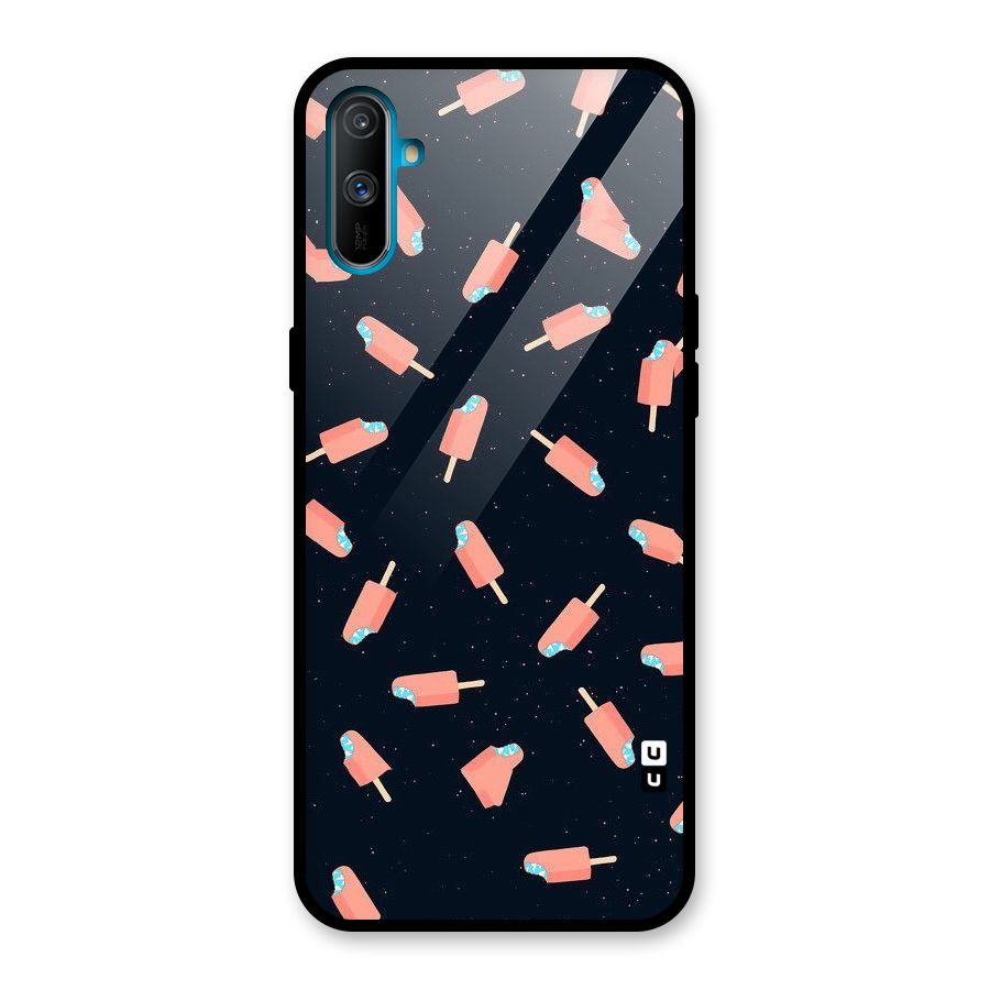 Icy Pattern Glass Back Case for Realme C3