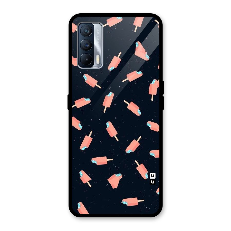 Icy Pattern Glass Back Case for Realme X7