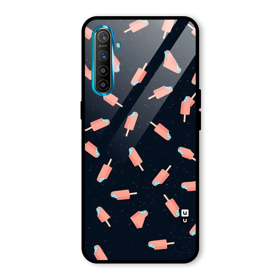 Icy Pattern Glass Back Case for Realme XT