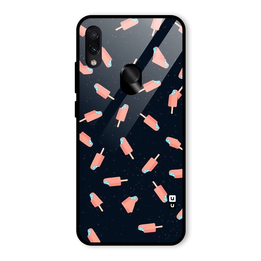Icy Pattern Glass Back Case for Redmi Note 7 Pro