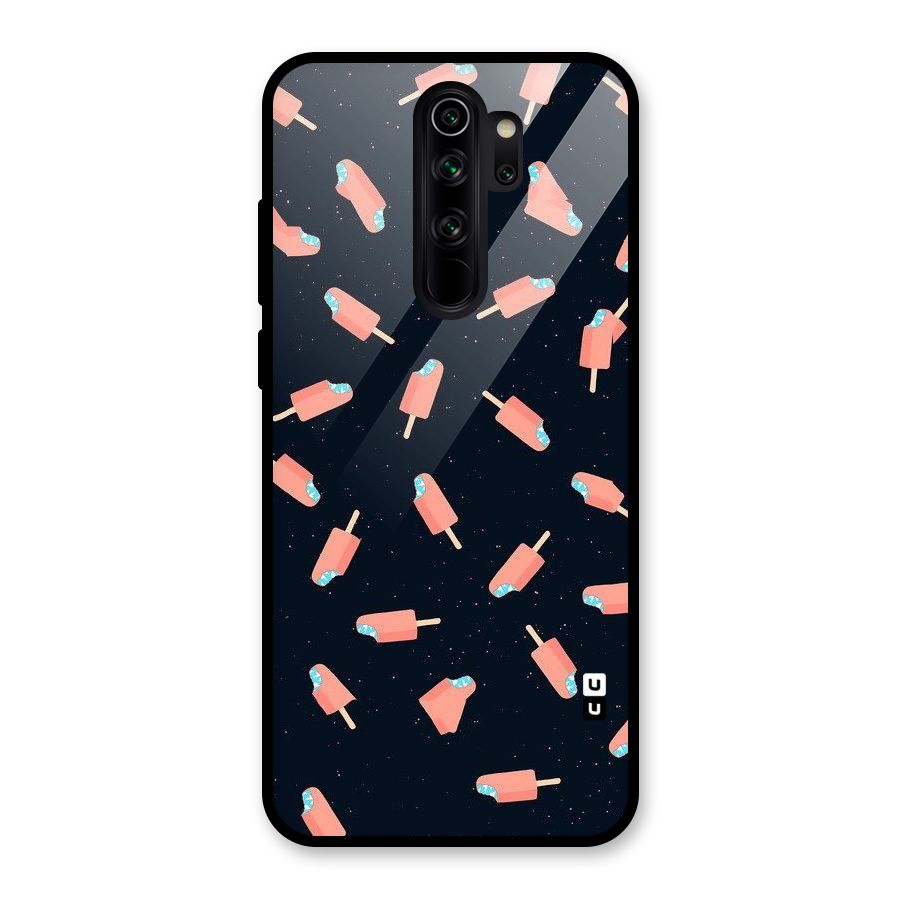 Icy Pattern Glass Back Case for Redmi Note 8 Pro