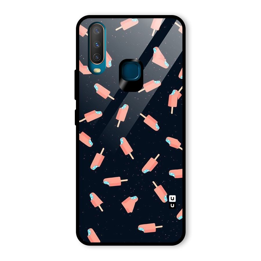 Icy Pattern Glass Back Case for Vivo U10