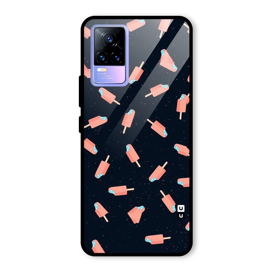 Icy Pattern Glass Back Case for Vivo Y73