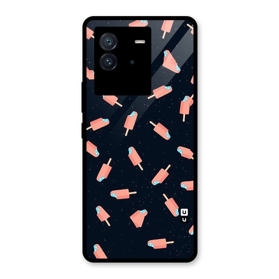 Icy Pattern Glass Back Case for Vivo iQOO Neo 6 5G