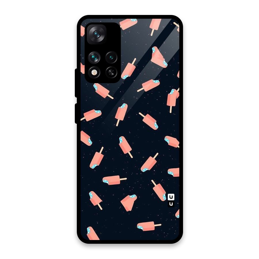 Icy Pattern Glass Back Case for Xiaomi 11i HyperCharge 5G