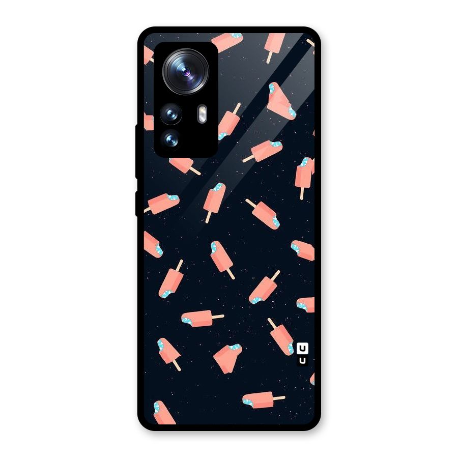Icy Pattern Glass Back Case for Xiaomi 12 Pro