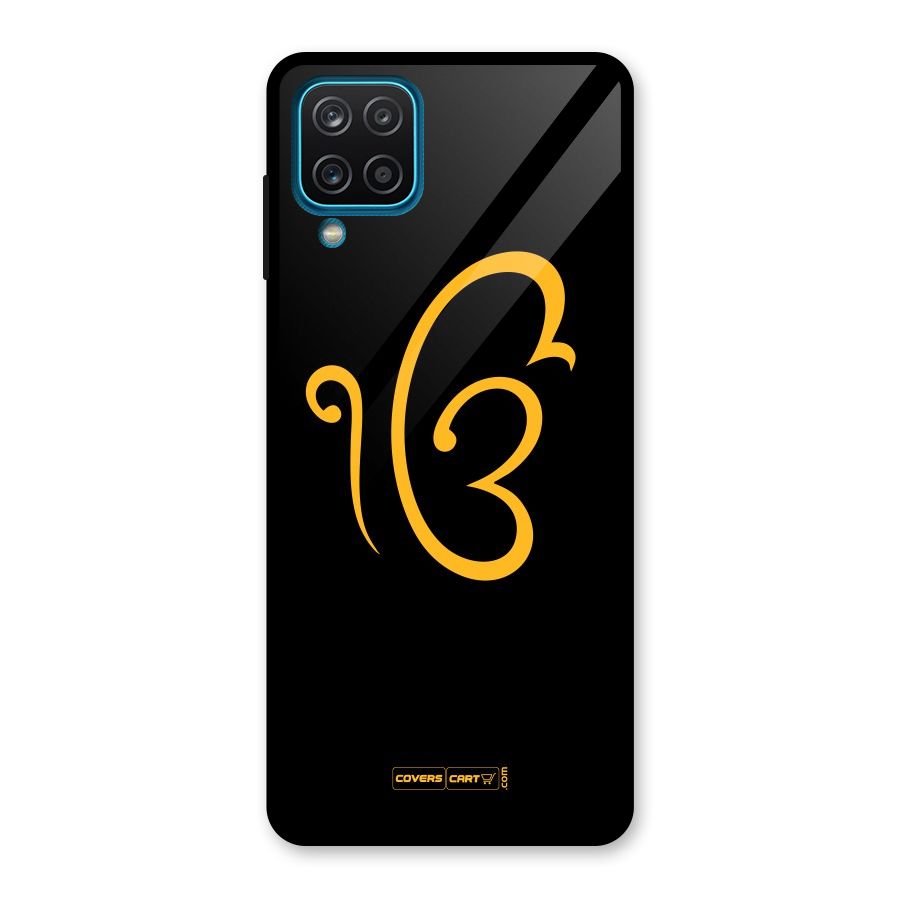 Ik Onkar Glass Back Case for Galaxy A12
