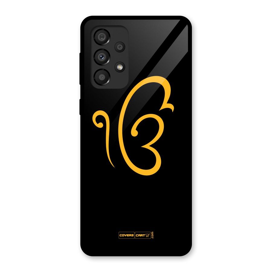 Ik Onkar Glass Back Case for Galaxy A33 5G