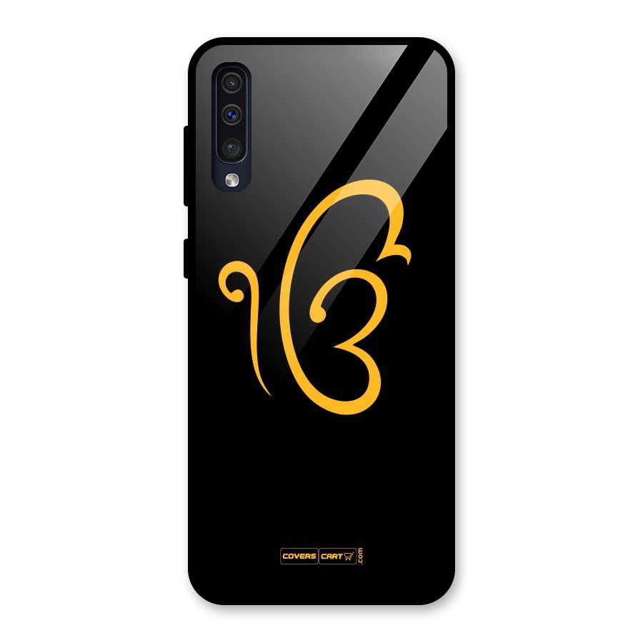 Ik Onkar Glass Back Case for Galaxy A50s