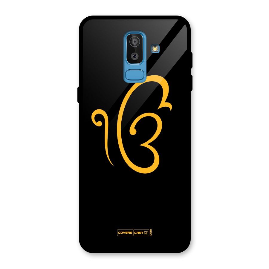 Ik Onkar Glass Back Case for Galaxy J8