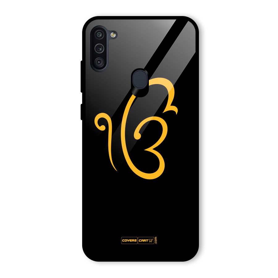 Ik Onkar Glass Back Case for Galaxy M11