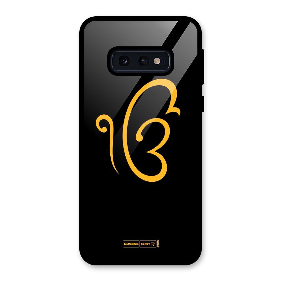 Ik Onkar Glass Back Case for Galaxy S10e