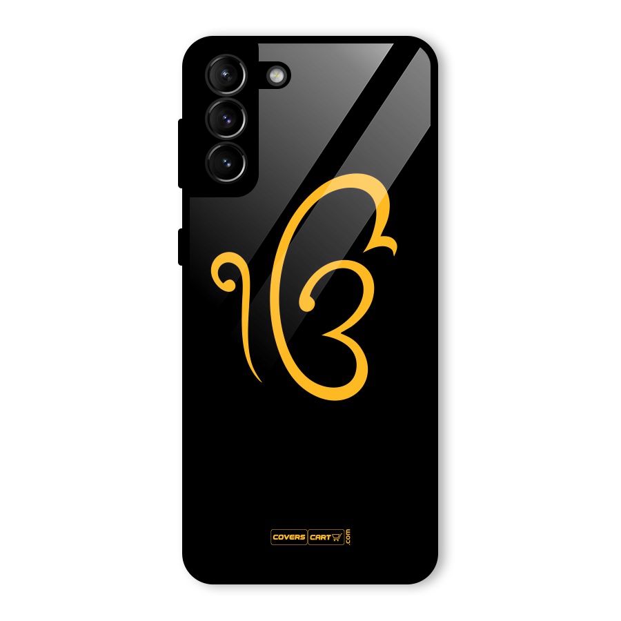 Ik Onkar Glass Back Case for Galaxy S21 Plus