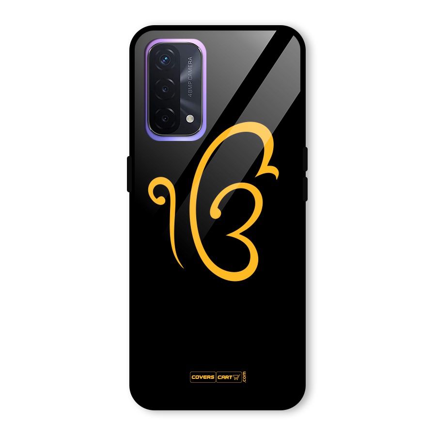 Ik Onkar Glass Back Case for Oppo A74 5G