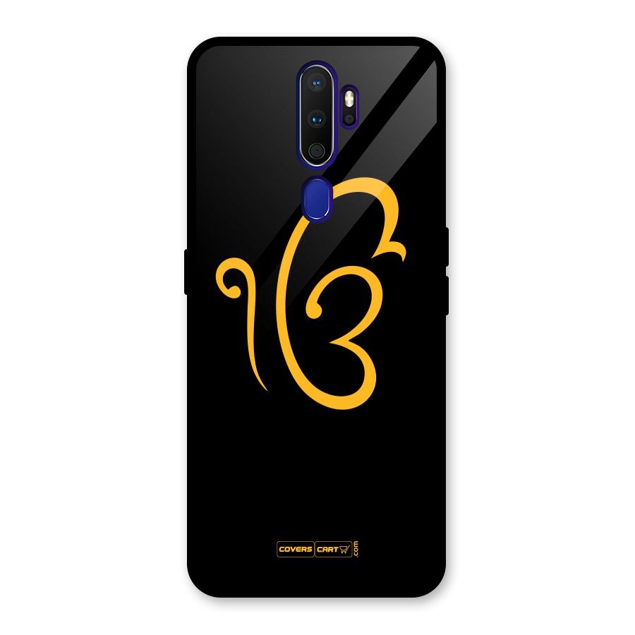 Ik Onkar Glass Back Case for Oppo A9 (2020)