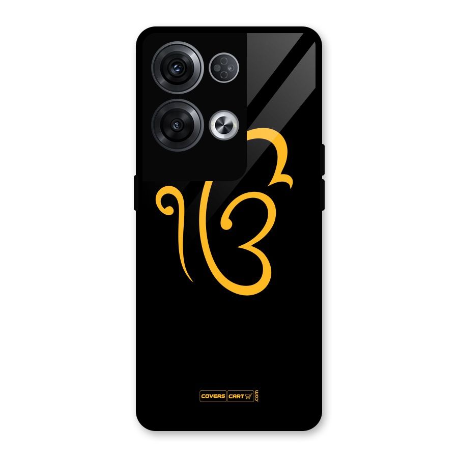 Ik Onkar Glass Back Case for Oppo Reno8 Pro 5G