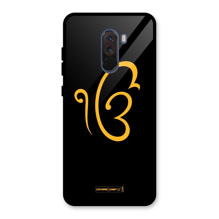 Ik Onkar Glass Back Case for Poco F1