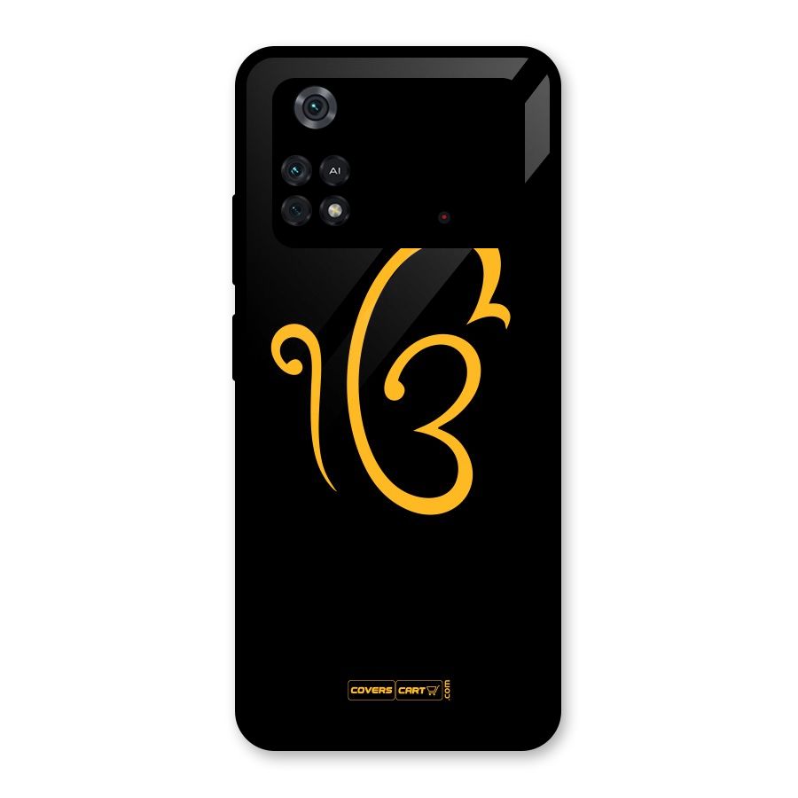 Ik Onkar Glass Back Case for Poco M4 Pro 4G