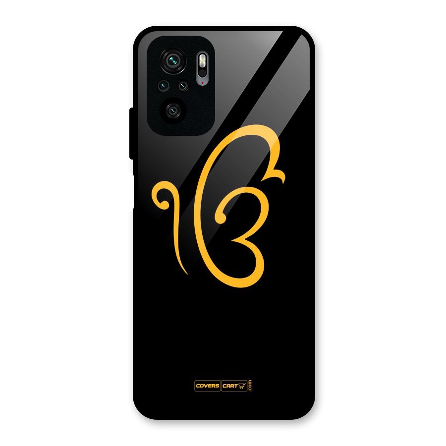 Ik Onkar Glass Back Case for Redmi Note 10S