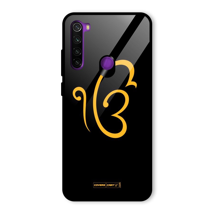Ik Onkar Glass Back Case for Redmi Note 8