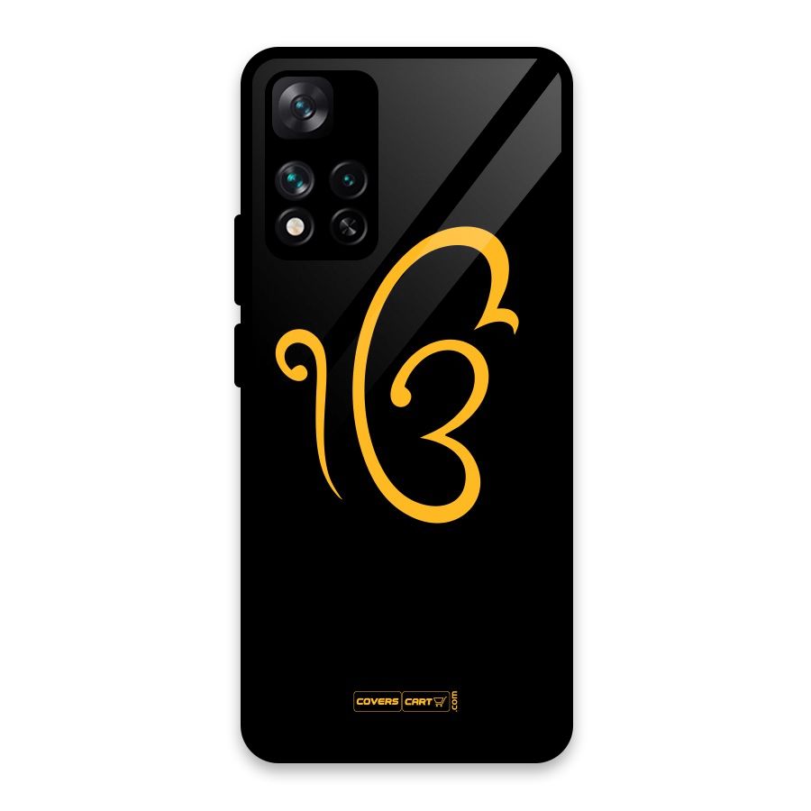 Ik Onkar Glass Back Case for Xiaomi 11i HyperCharge 5G