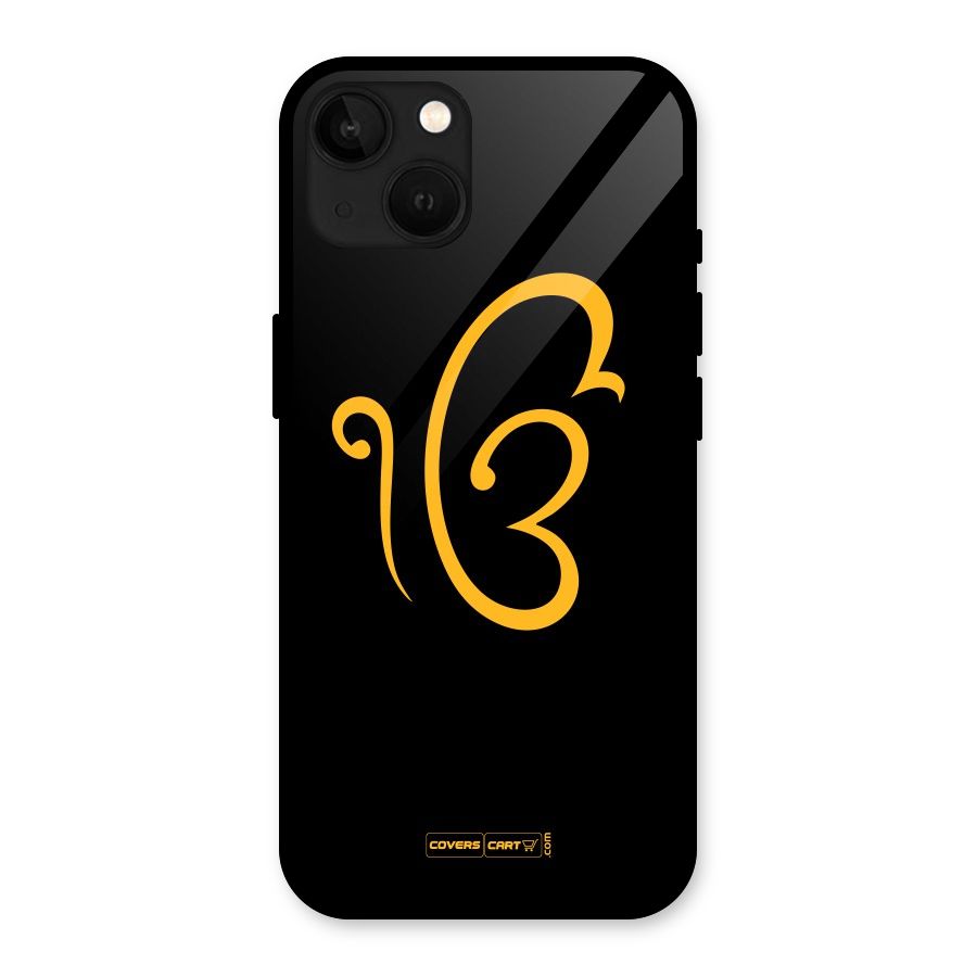 Ik Onkar Glass Back Case for iPhone 13