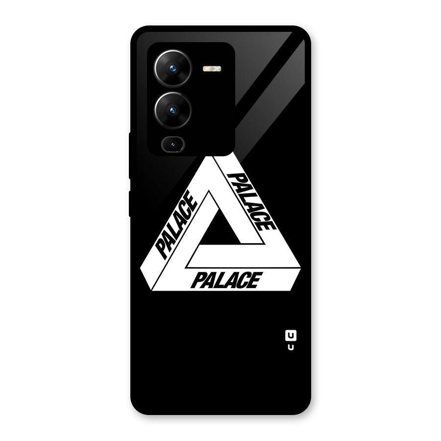 Impossible Triangle Palace Glass Back Case for Vivo V25 Pro
