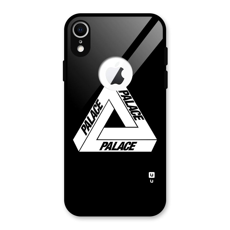 Impossible Triangle Palace Glass Back Case for iPhone XR Logo Cut