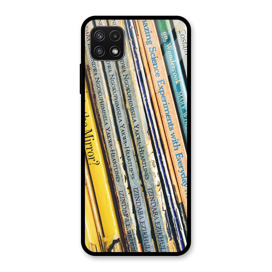 In Love with Books Glass Back Case for Galaxy A22 5G