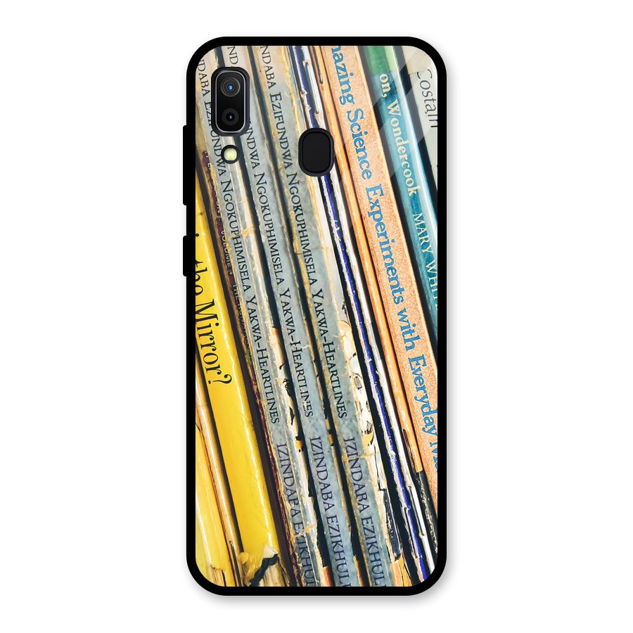 In Love with Books Glass Back Case for Galaxy A30