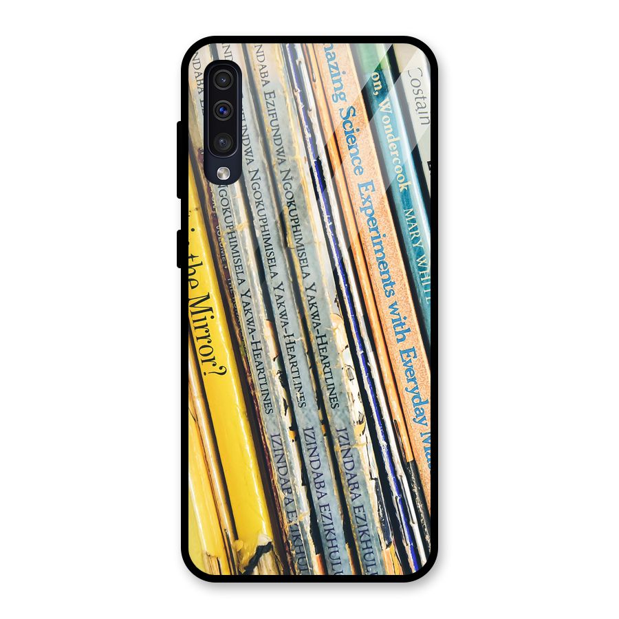 In Love with Books Glass Back Case for Galaxy A30s