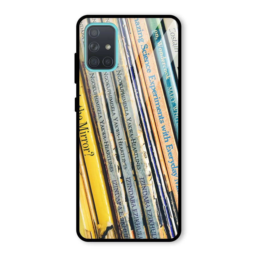 In Love with Books Glass Back Case for Galaxy A71