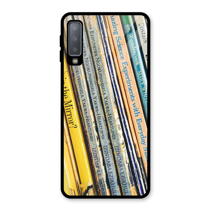 In Love with Books Glass Back Case for Galaxy A7 (2018)