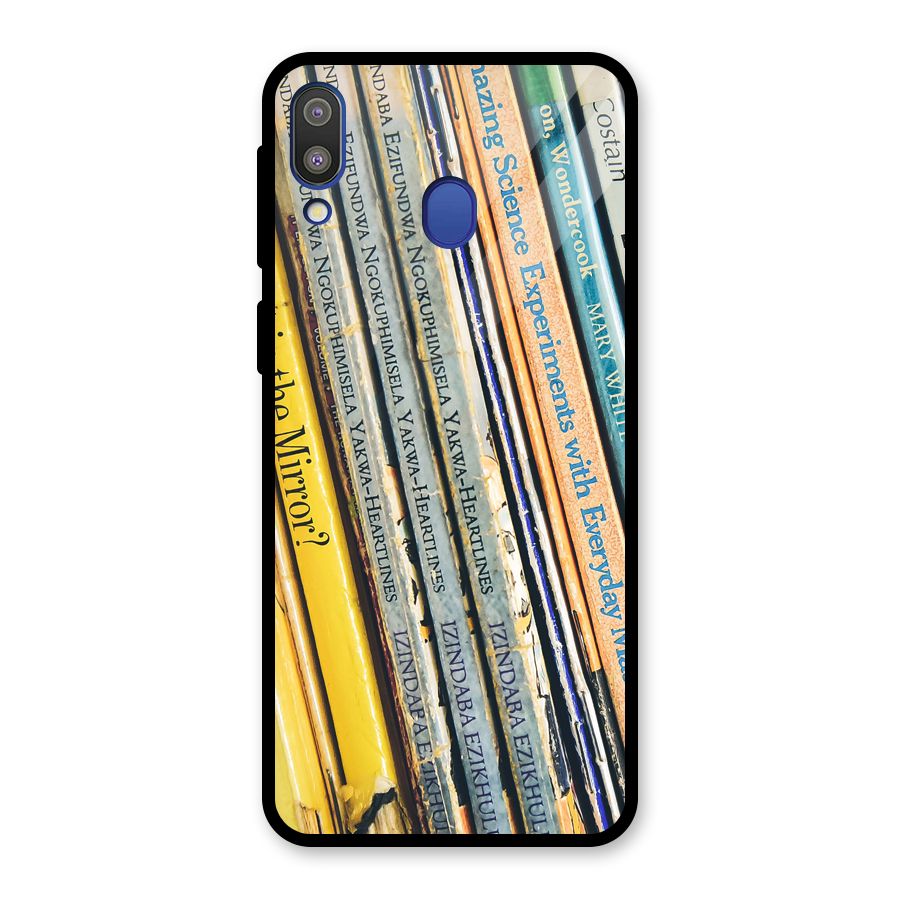 In Love with Books Glass Back Case for Galaxy M20