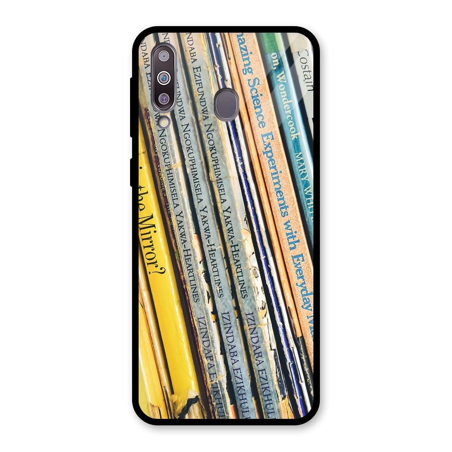 In Love with Books Glass Back Case for Galaxy M30