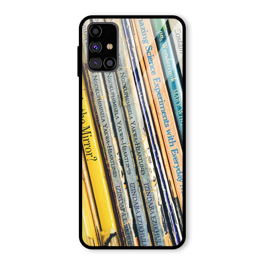 In Love with Books Glass Back Case for Galaxy M31s