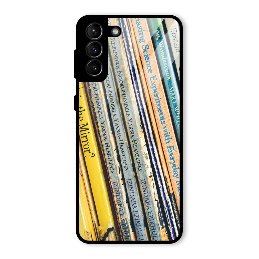 In Love with Books Glass Back Case for Galaxy S21 Plus