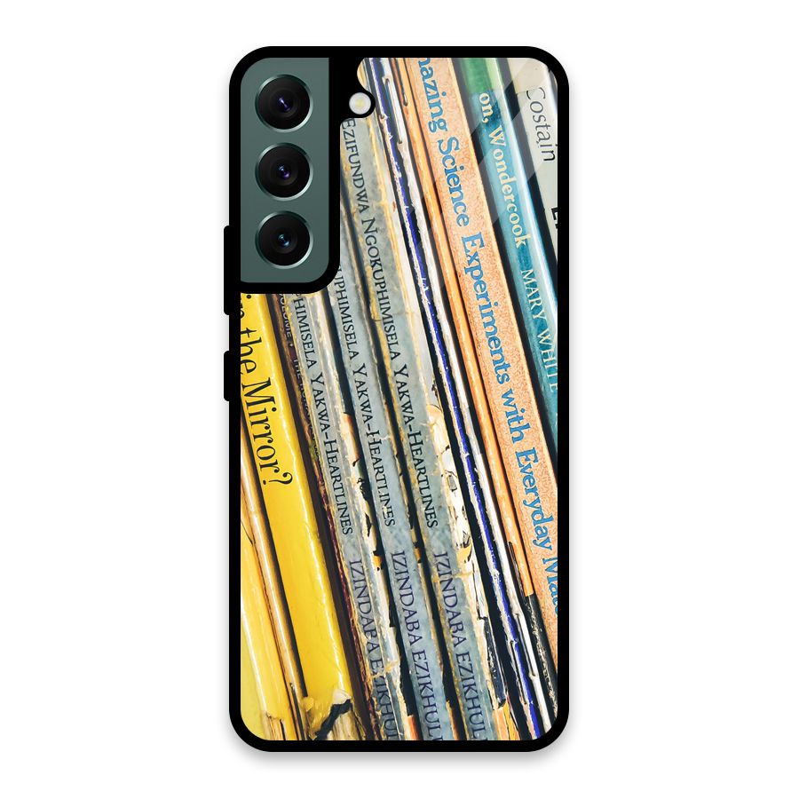 In Love with Books Glass Back Case for Galaxy S22 5G