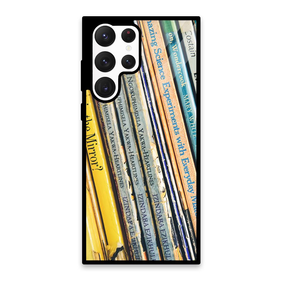 In Love with Books Glass Back Case for Galaxy S22 Ultra 5G