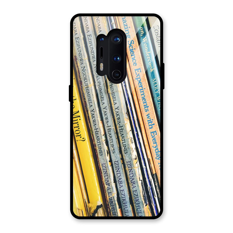 In Love with Books Glass Back Case for OnePlus 8 Pro